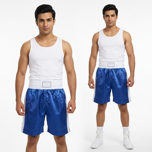 Latest Quality Boxing Shorts Stretch Front Logo New Design Elastic Waist Martial Arts Wear - Product Image 1