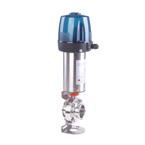 Válvulas Higiénicas Neumáticas de Acero Inoxidable de Grado Sanitario Tri Clover con Cabezal de Control Eléctrico de 24V CP-BV-660 - Product Image 2