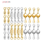 15 Styles Bijoux Chaînes Connecteur Deux Fermoirs Homard Serrure Fermoir Coeur Rond pour la Fabrication de Bracelet Collier