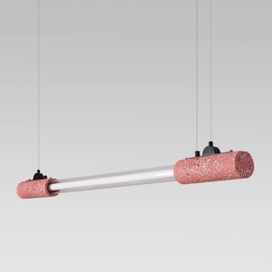 Minimalist Industrial Style Terrazzo Long Strip <b>Dining</b> Room Chandelier Modern Simple <b>Lighting</b> Fixture for Showroom Bar Counter - Product Image 5