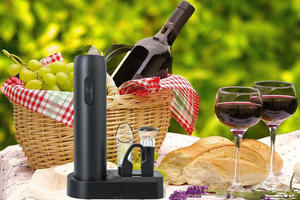 Tire-bouchon électrique sans fil rechargeable avec base de charge USB automatique 2025, ouvre-bouteille de vin avec coupe-capsule - Product Image 6