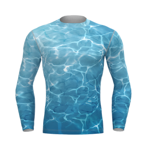 High Quality <b>Custom</b> Rash guard for Men Gym and Workout Training <b>Custom</b> Sublimation Men Rash Guards Premium <b>Compression</b> fitness - Product Image 1