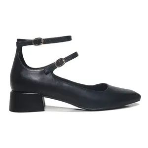 Blanc Mary Jane personnaliser sandale plate ballerine fille chaussures 2024 tendance dames chaussures décontractées mode brogues confort plat sanda
