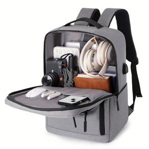 Wholesale Custom logo Business College Designer USB Waterproof Mochila <b>Bag</b> Bagpack Travel Back <b>Pack</b> Laptop Backpacks for Men - Product Image 2