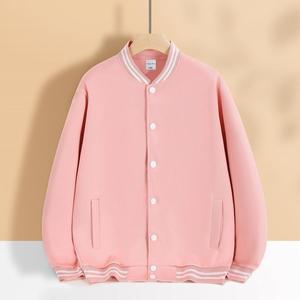 Veste de Baseball de Style Vintage 100% Polyester Personnalisable Logo Avant Col Montant Bouton Décoration Mince Vêtements de Travail pour le Printemps - Product Image 3