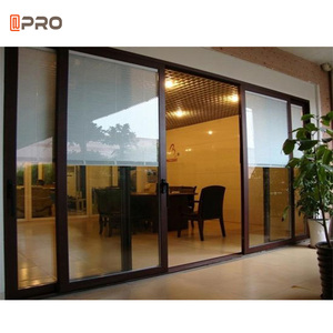 Bên Ngoài Thiết Kế Hiện Đại Cổng Tủ Quần Áo Trượt Kính Trượt Pháp Cửa Ra Vào Giá Hệ Thống Cửa Trượt Cho Patio - Product Image 1