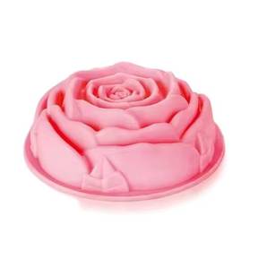 Large Rose-Shaped Silicone Birthday Parties Heat-Resistant Reusable <b>Cake</b> <b>Mold</b> - Product Image 4