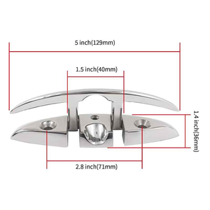 YH3690 Folding Boat Cleat | Boat Dock Rope Cleat,Folding Boat Cleats Boat Dock Hardware, Boat Lifting Rope Bolt Mooring - Product Image 5