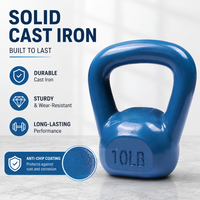 Kettlebell en fonte HUISHENG antidérapant pour la musculation à domicile et l'entraînement physique