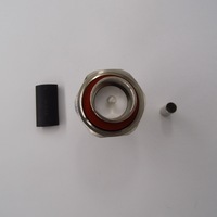 Connecteur coaxial RF à angle droit DIN 7/16 mâle, à sertir, pour câble LMR200, antenne 90 degrés