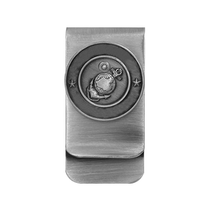 खुश उपहार उच्च गुणवत्ता वाली प्राचीन चांदी मनी क्लिप पुरुषों के लिए तामचीनी धातु क्लिप लोगो के साथ - Product Image 3