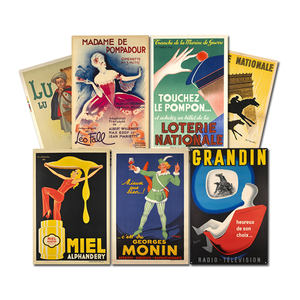 Affiche murale sur mesure en métal élégante de <span class=keywords><strong>Paris</strong></span> Art mural de bureau de club différentes personnes de la France Affiche murale en métal vintage en gros - Product Image 1