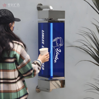 Inti lampu dapat disesuaikan 360 derajat bercahaya LED DC 12V bertenaga dekorasi kotak lampu iklan Internet terkenal lampu dinding untuk