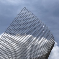Panneau décoratif en polycarbonate alvéolaire à trous ronds pour applications architecturales et intérieures
