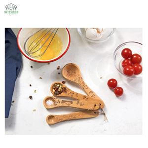 Japanese Style Wooden <b>Measuring</b> <b>Spoon</b> Set 15 Ml Creative Kitchen Tool For Cooking - Product Image 1