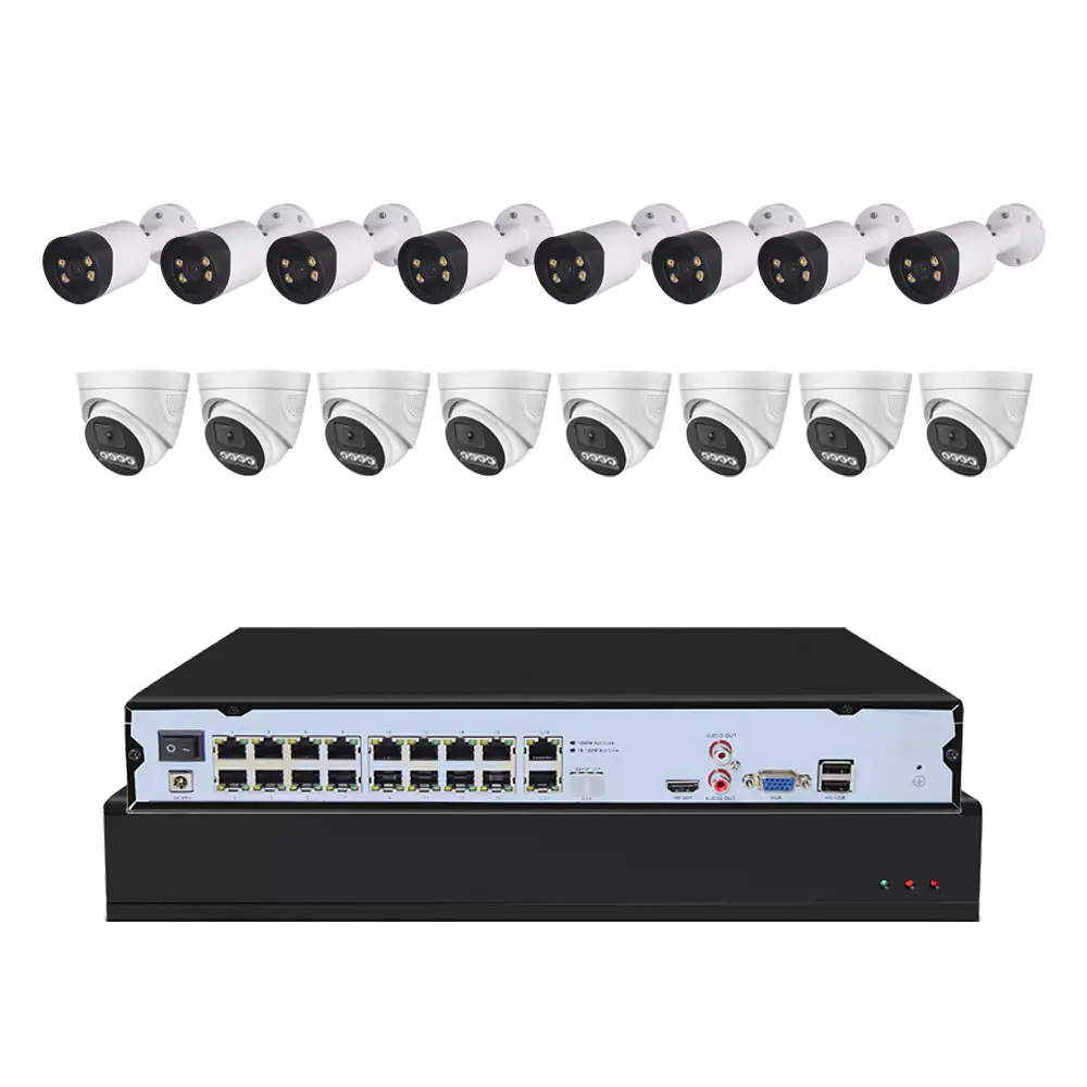 5MP IP Camera Surveillance System 8CH 16CH NVR Set Built-in MIC H.265 POE CCTV Camera Security Monitor Kit