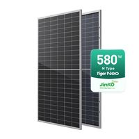 Panneaux solaires Jinko Solar de type N 565w 570W 575W 580w Tiger Neo N-type bifaciaux photovoltaïques