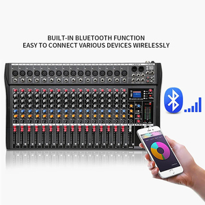 Mezclador de Audio Bluetooth Profesional para DJ, Controlador de Audio de Estudio de 16 Canales, Mezclador de Sonido, Consola de Mezcla de Sonido para Escenario - Product Image 5
