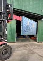 Bras de grue d'extension pour chariot élévateur, pour le chargement et le déchargement de caisses de verre / paquets de dalles de pierre dans des conteneurs