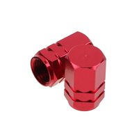 Jantes de pneus hexagonales en alliage d'aluminium coloré, accessoires de voiture personnalisés, pièces, tige ventilée, capuchon de Valve de nickel à Air
