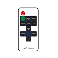 Pengontrol LED RGB 1 Saluran DC 5V-24V 6A dengan Fungsi Dimmer Timer Kontrol Jarak Jauh Nirkabel RF 17-Tombol