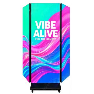 Pantalla LED Plegable de Tres Partes P1.86 GOB |   Pantalla LED Móvil de Grado Profesional para Contratistas de Eventos y Empresas de Audiovisual, con Soporte de Personalización - Product Image 1