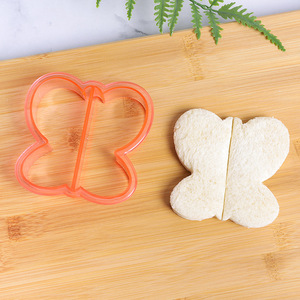 Cortador de sándwiches de plástico de calidad alimentaria al por mayor con formas variadas y soportes para cortar pan y tostadas para niños, repostería - Product Image 1