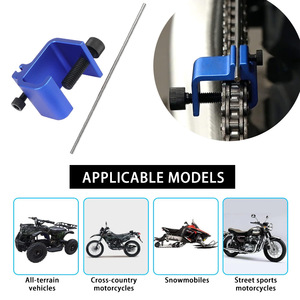 Motorcycle Chain Alignment Tool 18.2cm Blue Chain Straightener For ATV <b>Bicycle</b> Repair Tool - Product Image 5