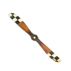 घर की सजावट मॉडल झंडा हवाई जहाज विमानन सजावट लकड़ी प्रोपेलर - Product Image 1