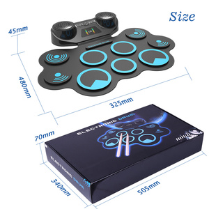 Konix kích thước lớn Trống điện tử <span class=keywords><strong>Pad</strong></span> kỹ thuật số Roll-up <span class=keywords><strong>Drum</strong></span> kit md668 to hơn âm thanh với màn hình LCD hiển thị - Product Image 5