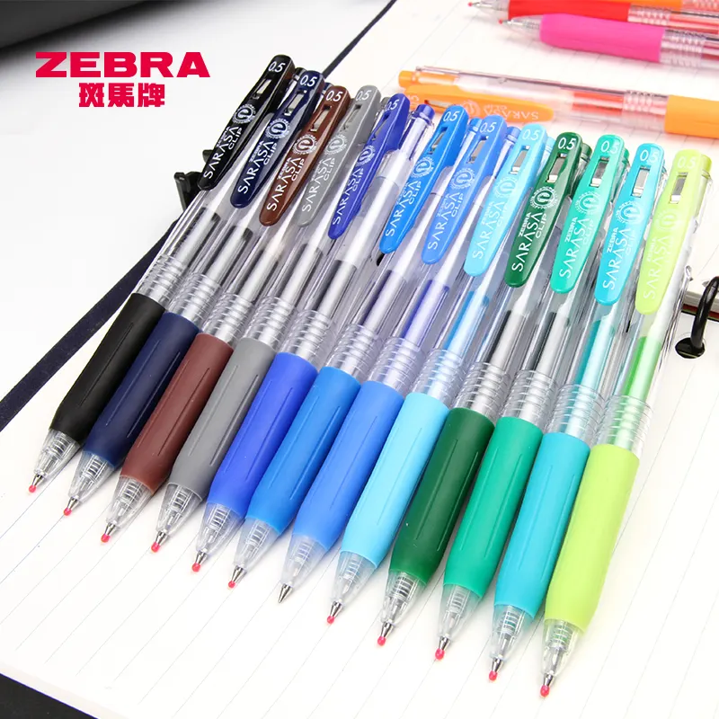 1 Buah Pena Klip Gel Warna Jus SARASA JJ15 Zebra Jepang Pena Spidol Warna Pulpen 0.5 Mm 20 Warna Tersedia