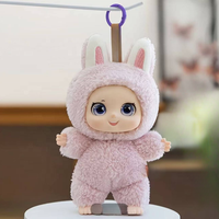Grosir OEM Kustom Gantungan Kunci Boneka Vinyl Wajah Anime Kawaii Lucu, Hadiah Mesin Cakar