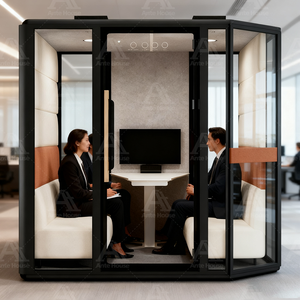 Casa Pequeña Removible, Cabina Insonorizada, Oficina Privada, Cabina de Trabajo Personalizada, Cabina Telefónica, Casa Contenedor de 20 pies/40 pies - Product Image 1