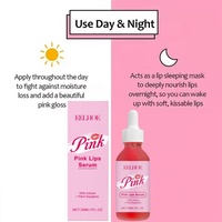 Sérum pour les lèvres rose pour les pigmentations foncées : éclaircissement rapide, exfoliant et repulpant, sérum pour les lèvres brillant pour hommes et femmes
