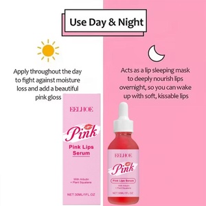 Sérum pour les lèvres rose pour les pigmentations foncées : éclaircissement rapide, exfoliant et repulpant, sérum pour les lèvres brillant pour hommes et femmes - Product Image 4
