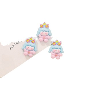 Breloques pour ongles et pinces à cheveux, motif Petit Cheval Blanc Arc-en-ciel, en résine miniature, faites main, DIY, Noël - Product Image 2