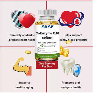 Suplemento Dietético de Coenzima Q10 de Grado Alimenticio OEM ASAP, 1000 mg, Cápsulas Blandas, Apoya la Salud del Corazón y la Inmunidad para Adultos - Product Image 2