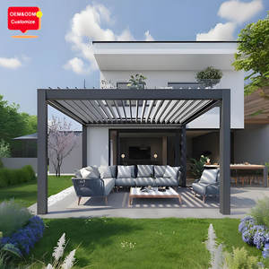 Pérgola de Aluminio de Gran Tamaño con Techo de Láminas Automático y Control Inteligente por Aplicación para el Patio Trasero - Product Image 4