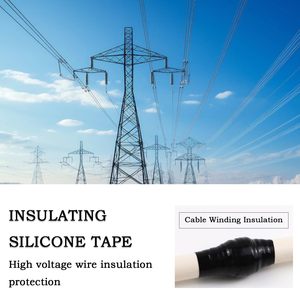 Ruban adhésif auto-fusionnant en silicone PackYard 1 po x 16,4 pi noir, étanche, pour scellement industriel, en mousse de caoutchouc - Product Image 5