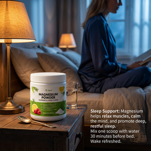 Poudre de glycinate de magnésium OEM/ODM saveur framboise-citron pour favoriser le sommeil, la relaxation musculaire et la santé cardiovasculaire – Complément alimentaire - Product Image 6
