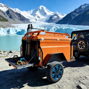 Remolques Resistentes para Campamentos, <span class=keywords><strong>Autocaravana</strong></span> Duradera para Expediciones, Remolque de Viaje para Campamentos de Aventura y Exploración de la Naturaleza - Product Image 3
