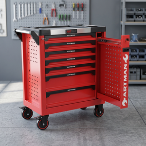 Chariot à outils à 7 tiroirs pour charges lourdes avec revêtement en poudre, personnalisable OEM - Product Image 3