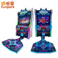 Machine de danse pour enfants en métal Funpark, jeu d'arcade à pièces avec garantie d'un an pour les salles de jeux et les parcs d'attractions