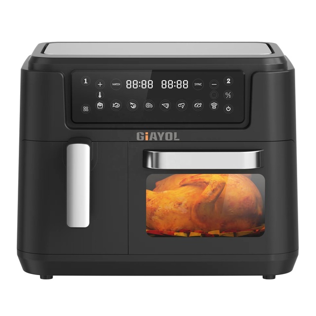9.5liter~11.5liter Hot 4 Styles Double Air Fryer With Dual Basket Two Dual Zone 2 Basket Deep Air Fryer Electric Fryer Oven