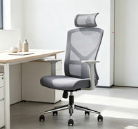 Chaise de bureau rotative classique en maille, très vendue, chaise de gaming confortable de haute qualité avec soutien lombaire et appui-tête
