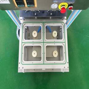 Machine de scellage automatique de barquettes pour contenants en plastique, machine d'emballage à purge d'azote gazeux, scelleuse de barquettes carrées pour la restauration rapide - Product Image 5