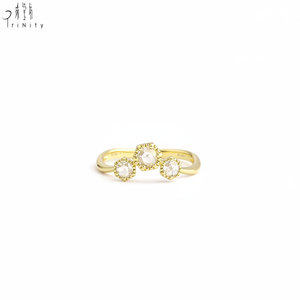 Bague en or jaune massif 18 carats avec diamant naturel taille rose, design Art Déco vintage, pour femme, idéale pour les soirées. - Product Image 1