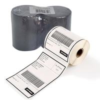 Label Pengiriman Termal Langsung, Stiker Label Perekat Diri Tahan Air untuk Paket Logistik & Printer Barcode