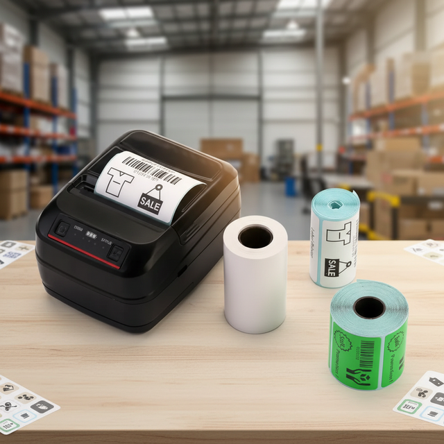 2 Inch Handheld Mobile Thermal for Receipt Bar Code Label Printer for Supermarket and Express in Stock