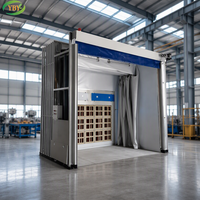 Cabine de peinture rétractable sur mesure pour peinture/sablage/polissage, cabine de peinture mobile pliable